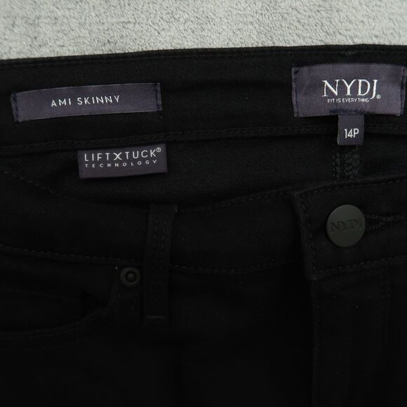 Not Your Daughters Jeans NYDJ Women's 14P Black Mid-Rise Ami Skinny 27" Inseam - Picture 9 of 16